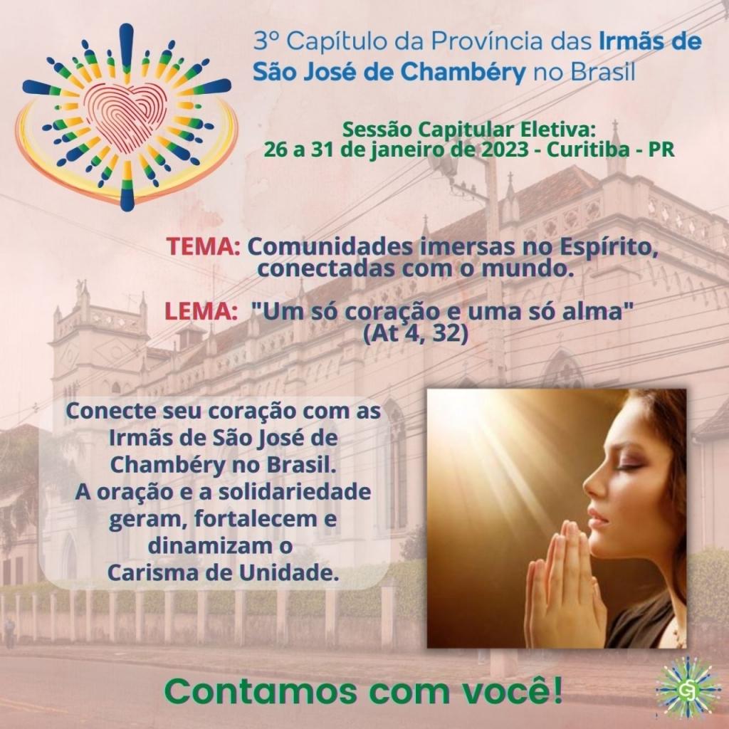 O Capítulo Provincial se Aproxima Contamos Com Sua Oração