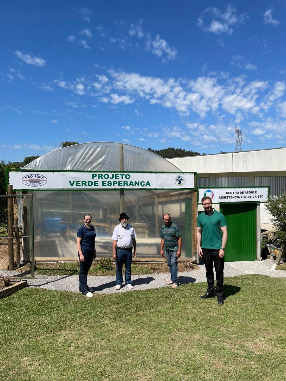 Inauguração do Projeto Verde Esperança na Escola de Ensino Fundamental São José Caxias do Sul
