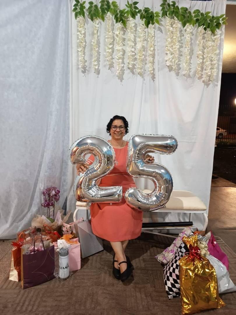 25 anos de Vida Religiosa da Irmã Eliana Aparecida dos Santos